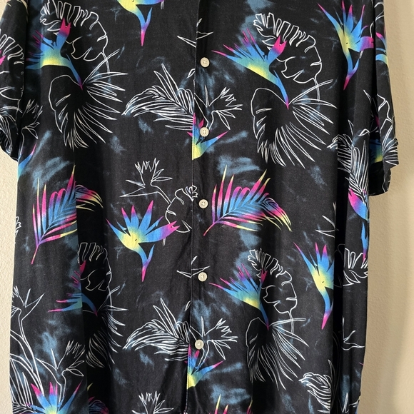 ORIGINAL USE Tropical Button Down Shirt Mens Tops Collared Casual Wear Size XXL - Picture 4 of 12